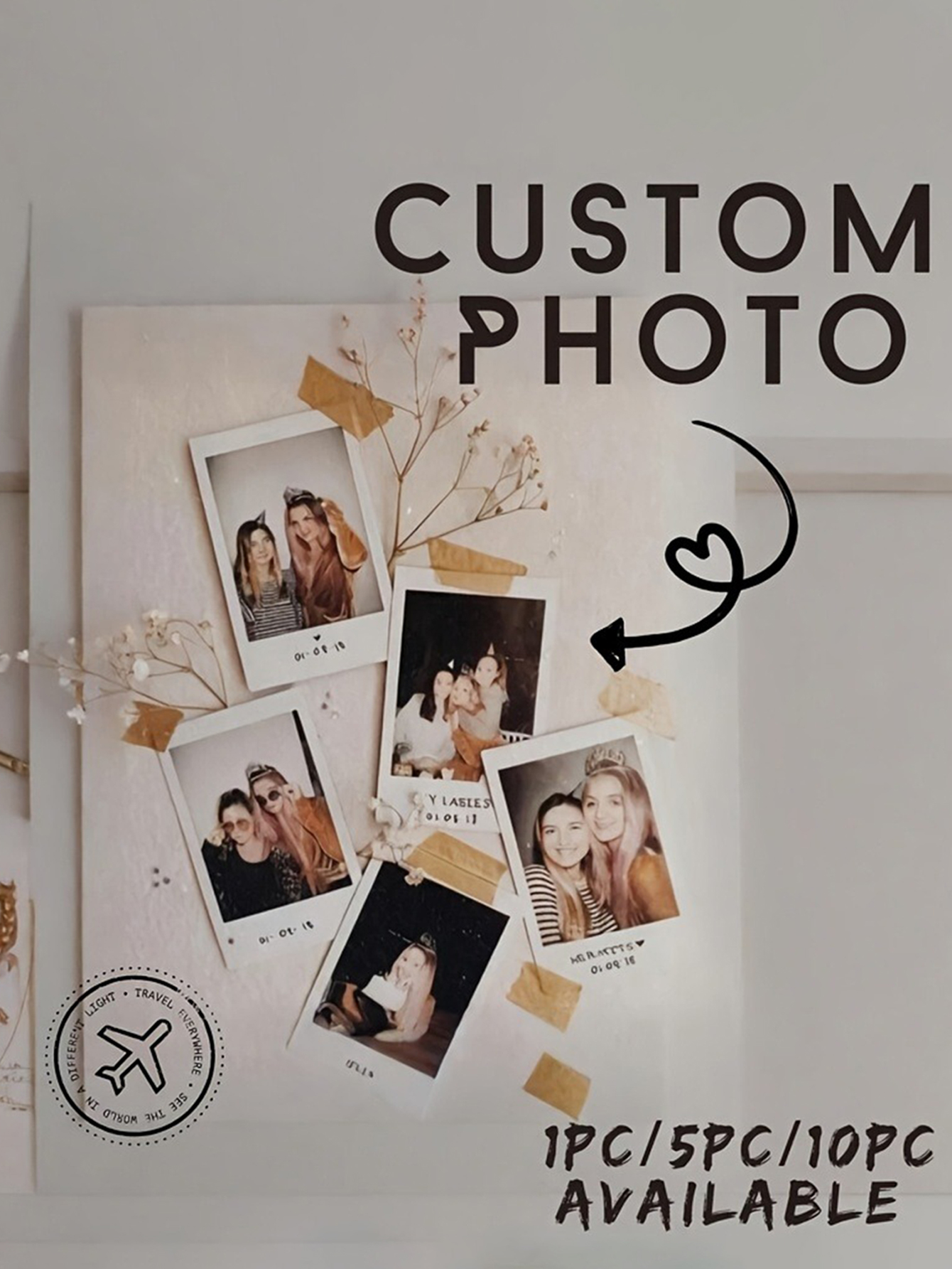 Customized Photos - Personalized mini prints on premium paper, Unique home decor and memory displays, Photo keepsake cards, DIY customizable commemorative gifts